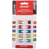 Предохранитель флажковый MINI набор 10шт 5-30А блистер SKYWAY